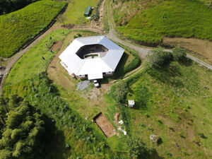 Organic farm with a large house in Central Cordillera