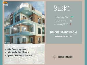 2 bedroom (60 SQM) for sale in besko project, Pool View