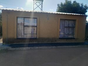 An RDP house with 2 bedrooms, a living room, a kitchen and .