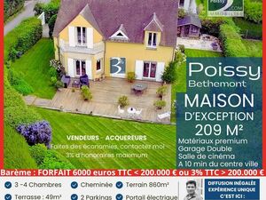 Exceptional Family House for Sale in Poissy 209m2