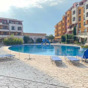 Pool view 1-Bed apartment in Marina Cape, Aheloy