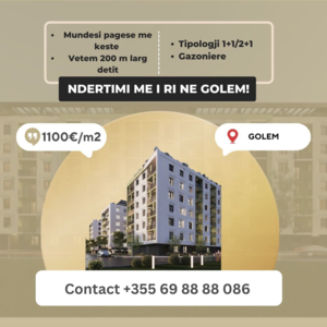 APARTMENTS FOR SALE IN GOLEM, NEW BUILDING!