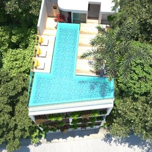 1BR 2BA PH with pool, Magnolia, Tulum