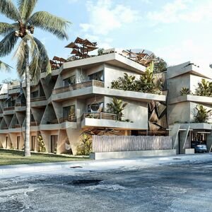 1BR 2BA Ground floor Apartment, Rama Tulum Condos