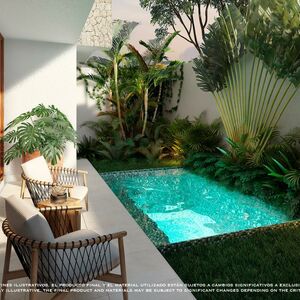 2BR 2BA Garden Apartment, Omara Condos, Tulum