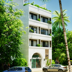 Commercial area 430 sqft, Crystal Residences Tulum