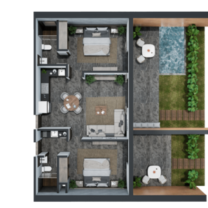 2BR 2BA, Apartment with Garden, Artra, Tulum