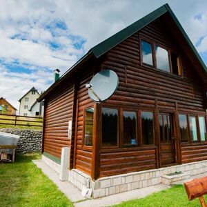 Legal house near the forest in Zabljak, Montenegro