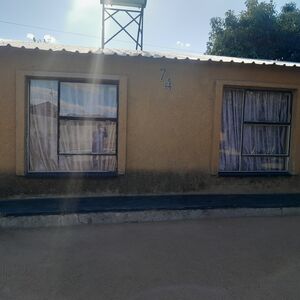 An RDP house with 2 bedrooms, a living room, a kitchen and .