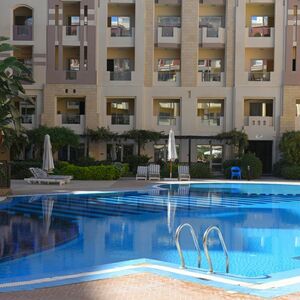 2 bedrooms flat with side sea view in Arabia area