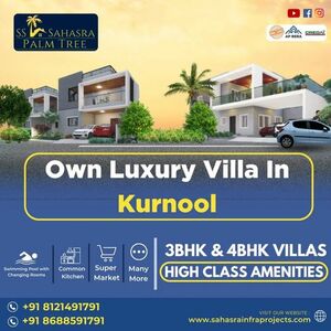 Luxury villas with Gym and Swimming Pool in Kurnool || SS Sa