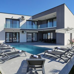 Villa with a Heated Pool in Privlaka