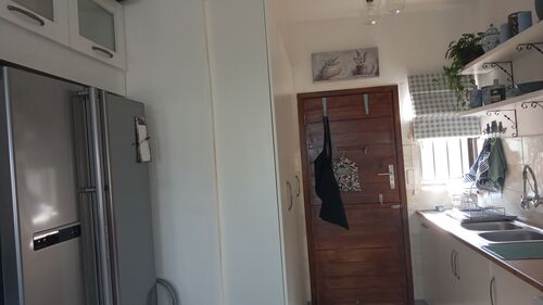 Kitchen exit door