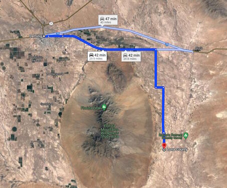 Road map to Deming City