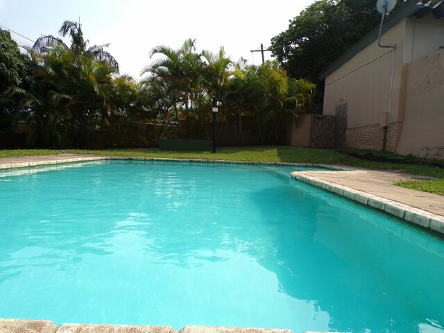 Swimming pool in complex